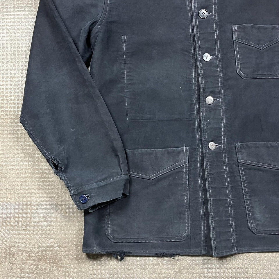 Le Mont Saint Michel Moleskin Chore Jacket Size Mens Medium