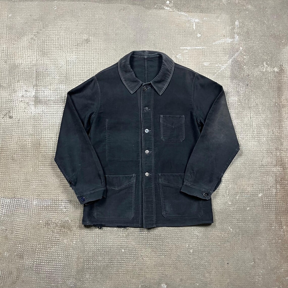 Le Mont Saint Michel Moleskin Chore Jacket Size Mens Medium