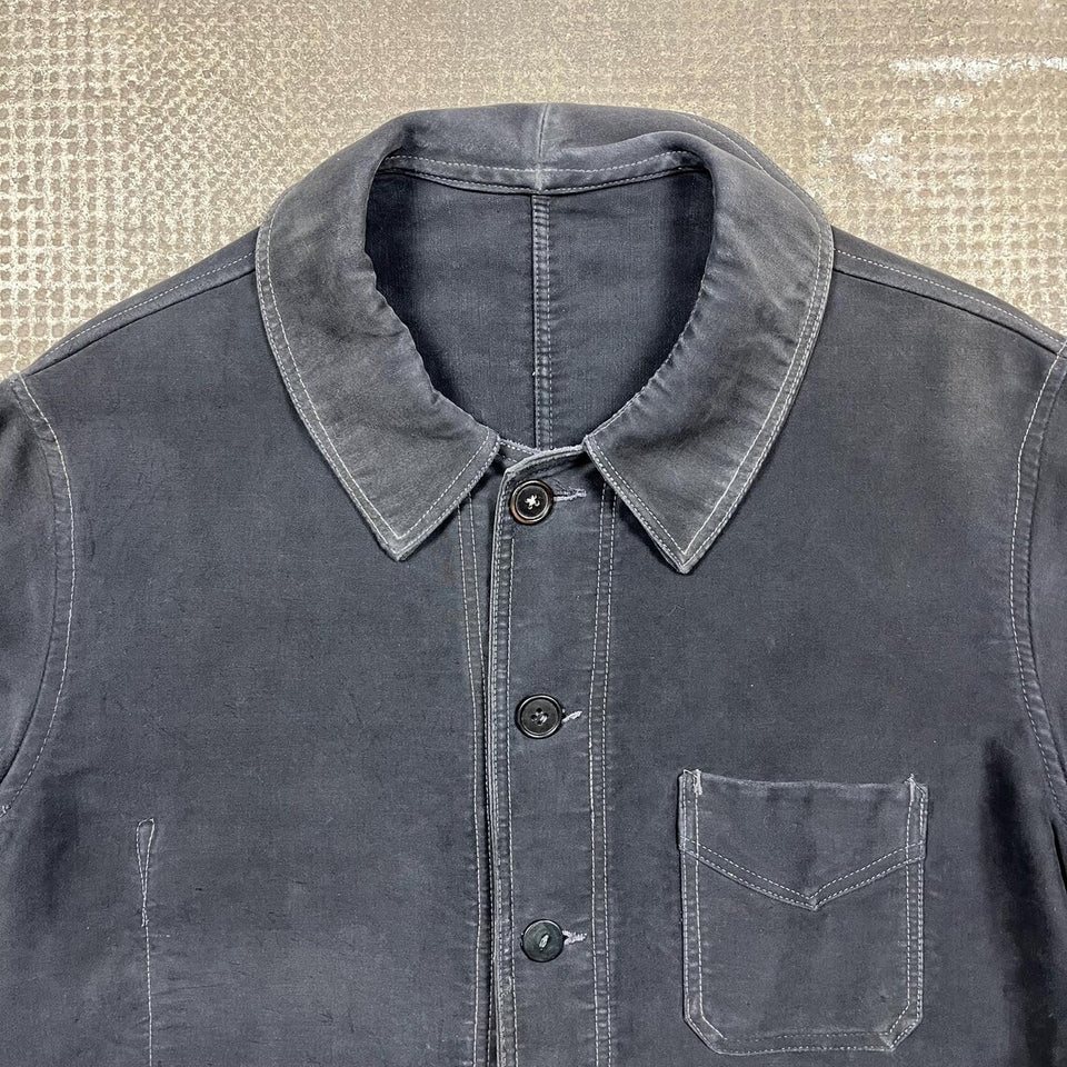 Le Mont Saint Michel Moleskin Chore Jacket Size Mens Medium