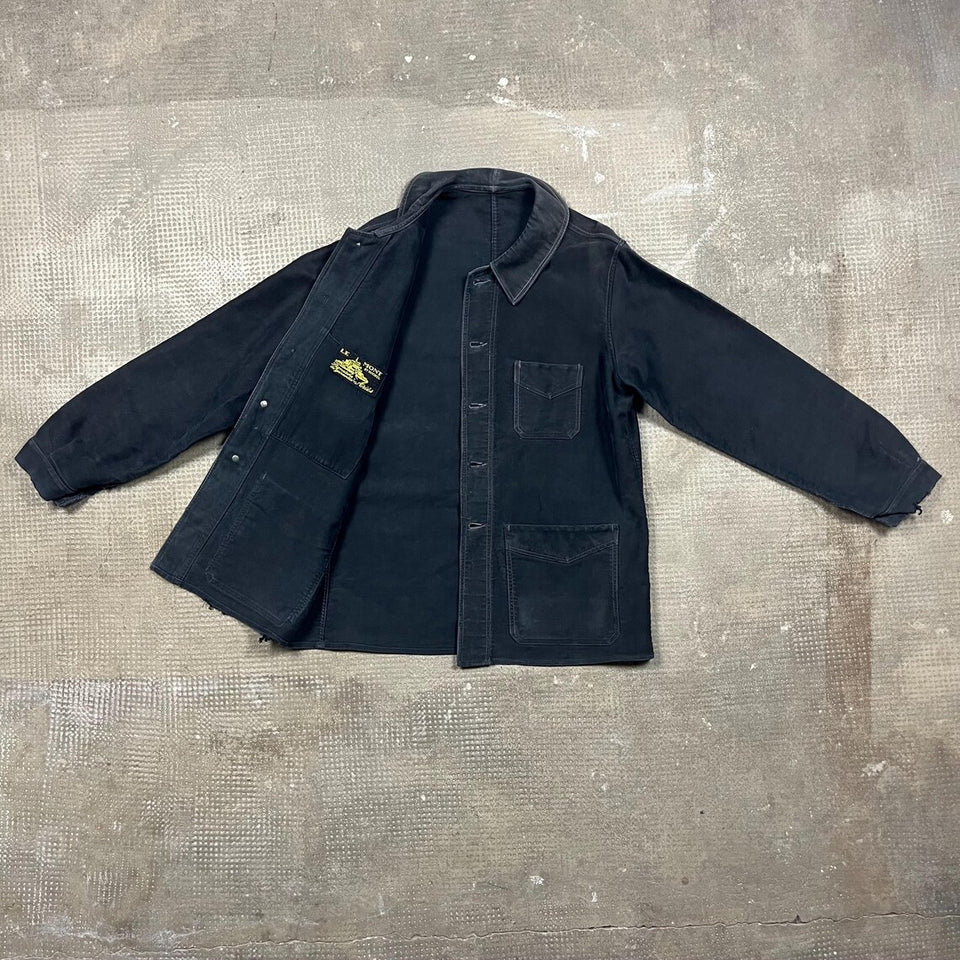 Le Mont Saint Michel Moleskin Chore Jacket Size Mens Medium
