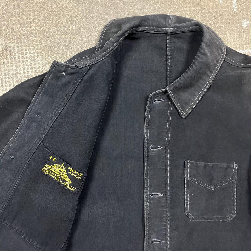 Le Mont Saint Michel Moleskin Chore Jacket Size Mens Medium