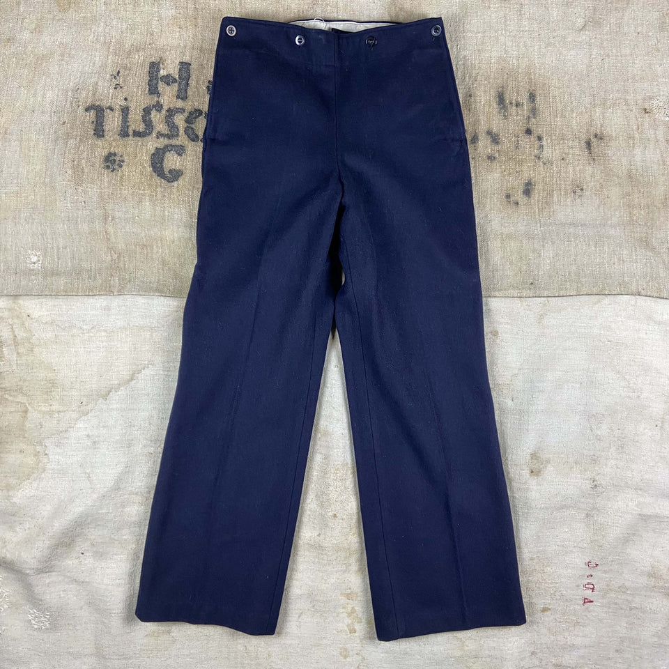 50s High Waist Marine Nationale Wool Pants