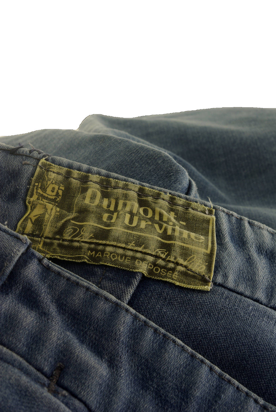 Dumont D'urville French Worker Pants Blue Moleskin 8