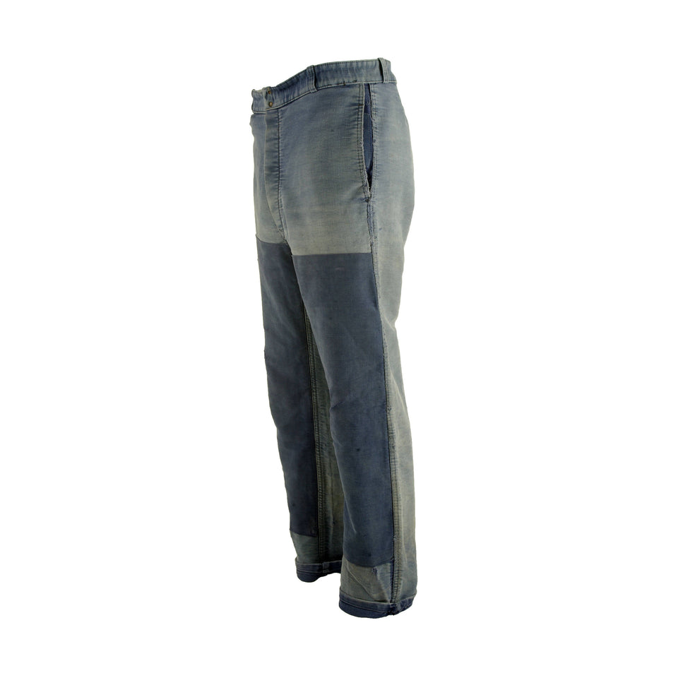 Faded and Patched Le Mont Saint Michel Moleskin Pants 3