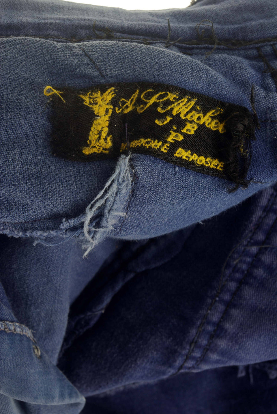 A. Saint Michel Blue Moleskin French Worker Pants 8