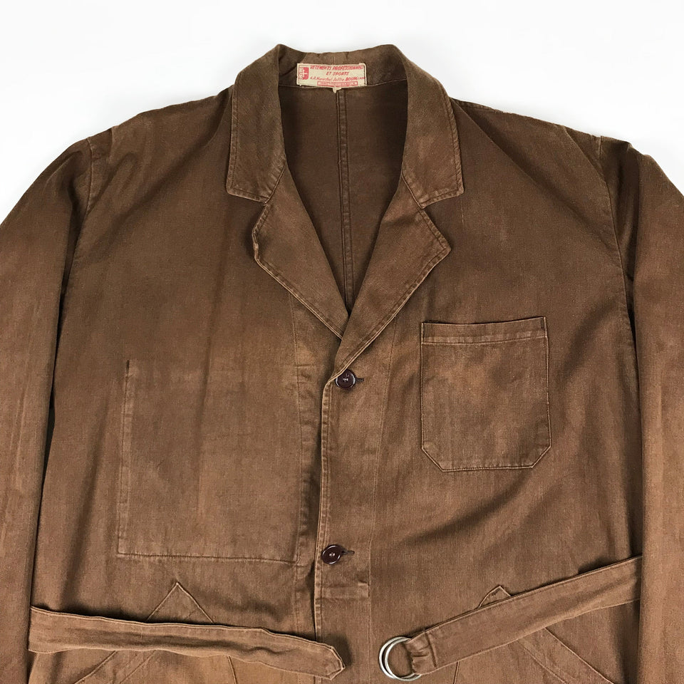 Vintage Brown Shopkeeper Coat 2