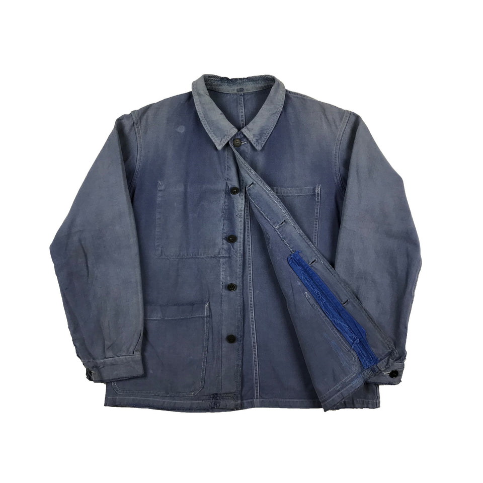 Faded Chore Jacket With Nice Repairs 2