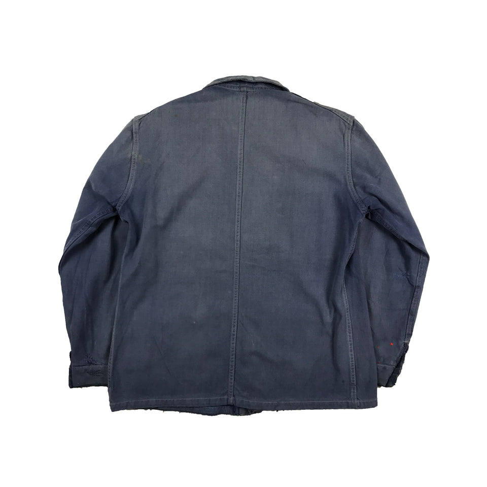 Faded Chore Jacket With Nice Repairs 6