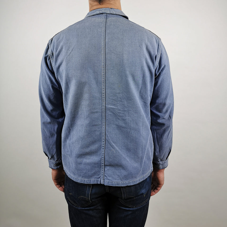 Faded Chore Jacket With Nice Repairs 10