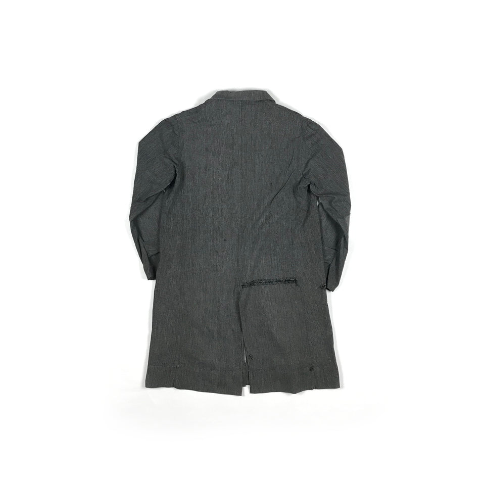 Schoolboy Salt And Pepper Patched & Darned Coat #2  3