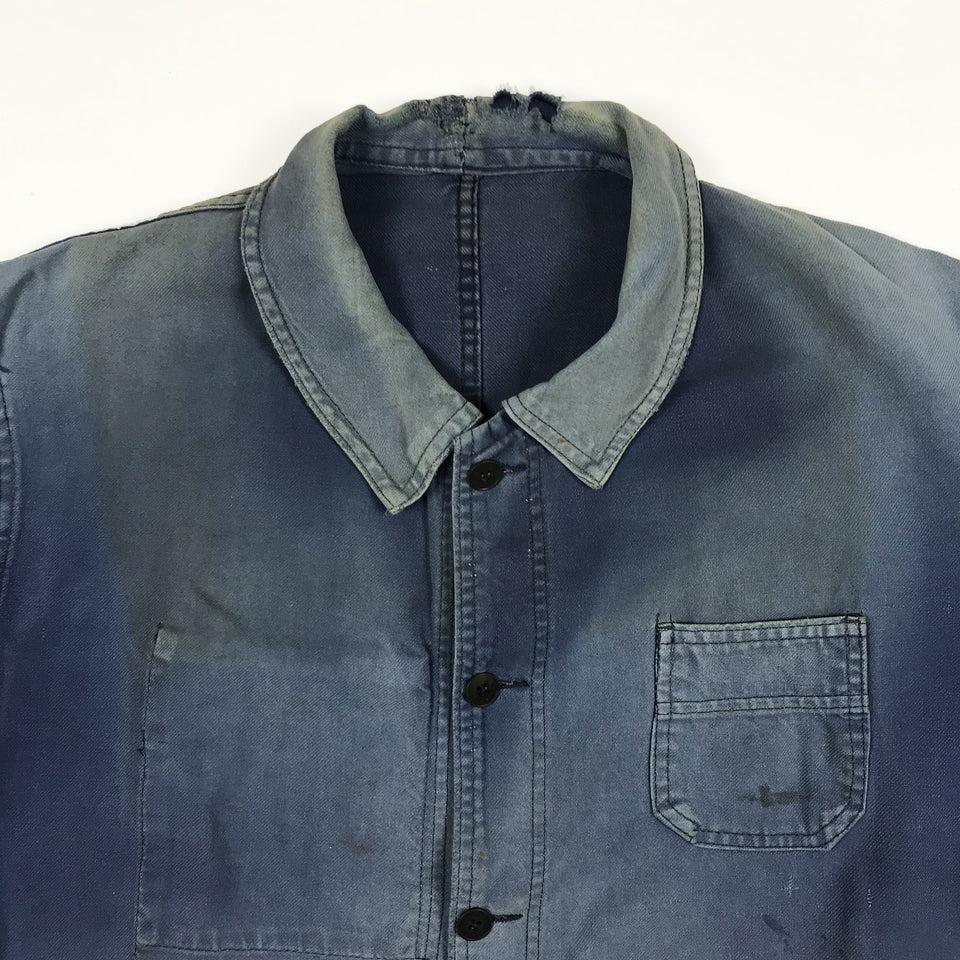 Faded and patched French Chore Jacket 2
