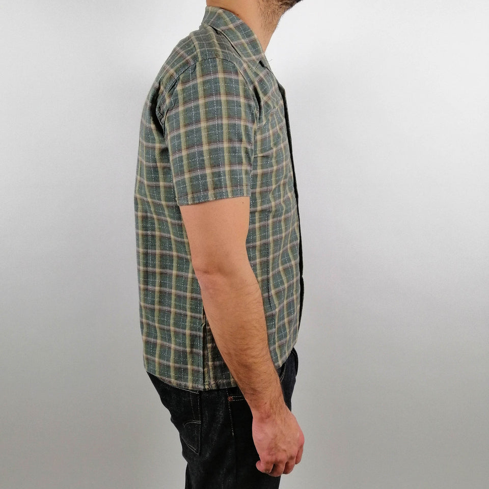 Kidur Short Sleeve Checkered  Worker Shirt